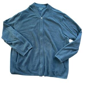 Zachary Prell Men's Zip Up Sweater in Blue